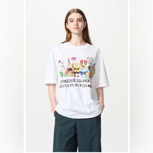 Uniqlo UT SpongeBob SquarePants * Cactus Plant Flea Market Graphic T-Shirt Sz M